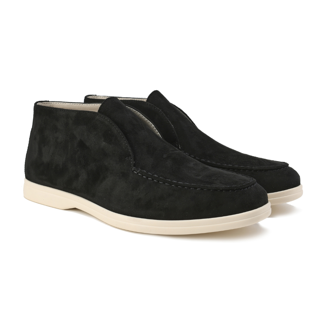 Noiret Paris™ | Mocassins hauts en daim
