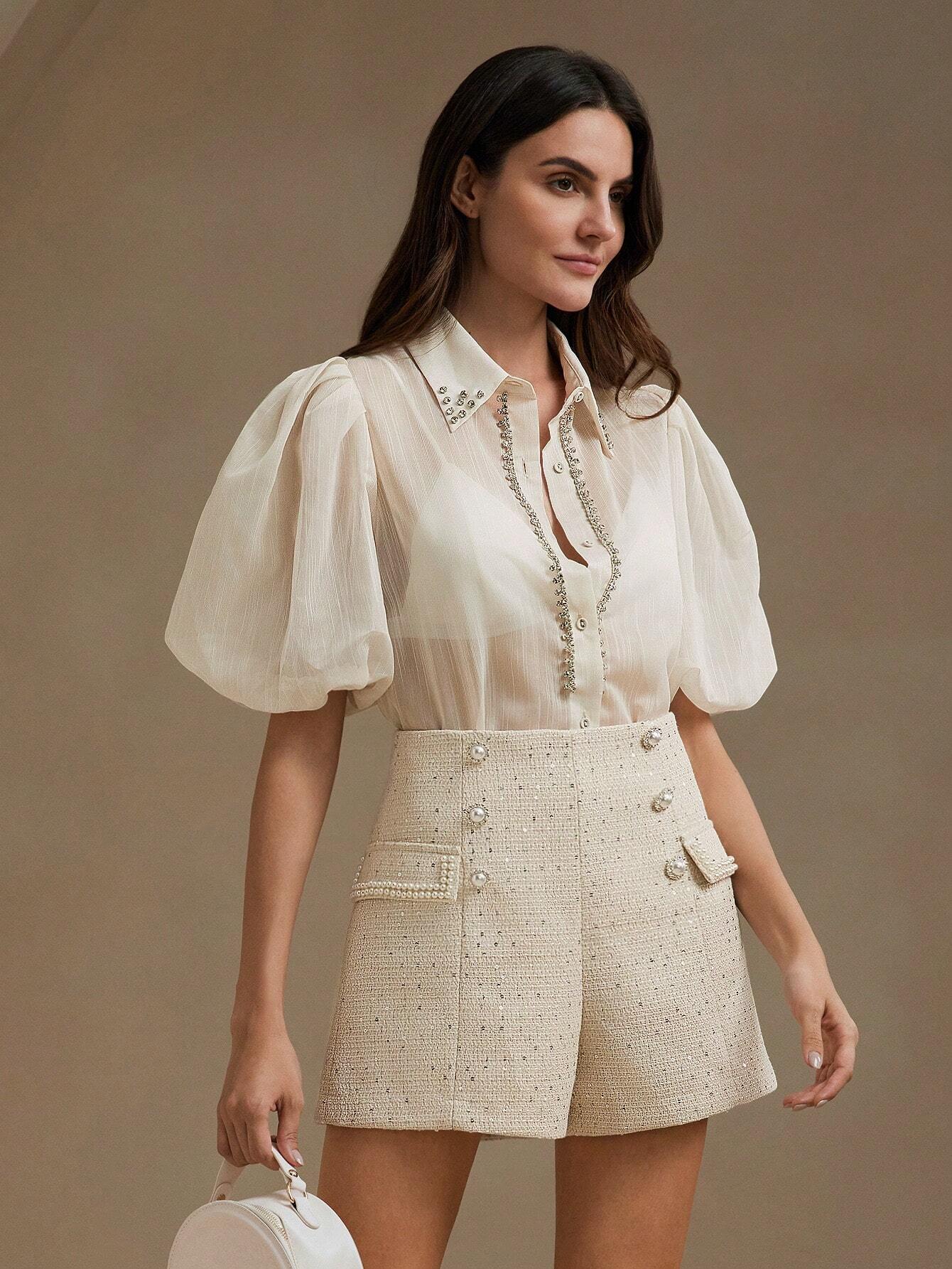 Noiret Paris™ | Jupe Pantalon Brodée Chic