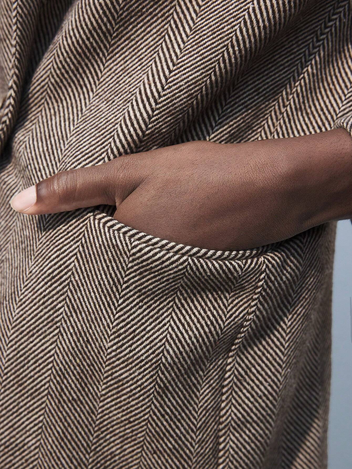 Noiret Paris™ | Blazer Café Brun à Bouton Unique
