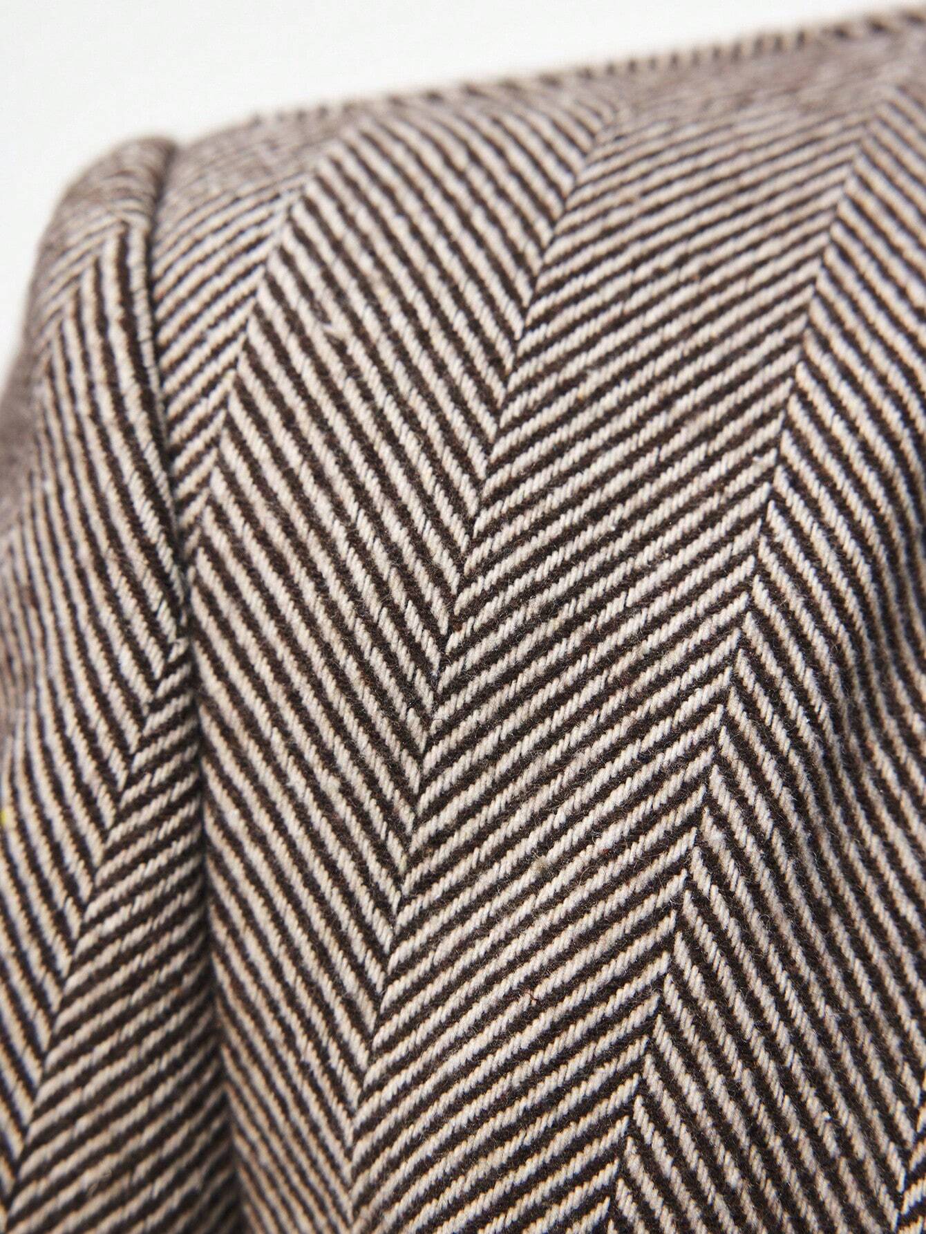 Noiret Paris™ | Blazer Café Brun à Bouton Unique