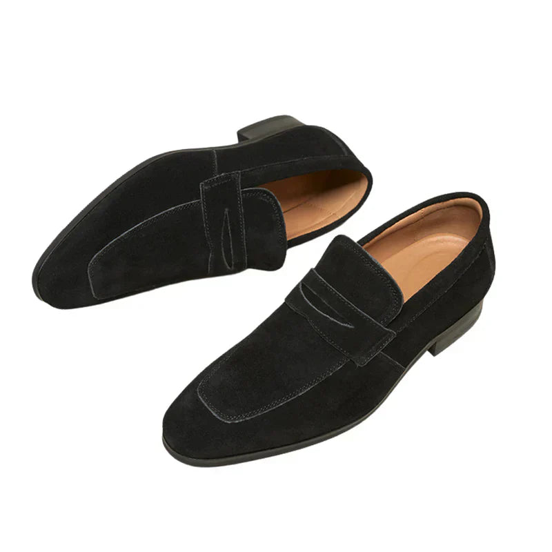 Noiret Paris™ | Mocassins à brides en daim