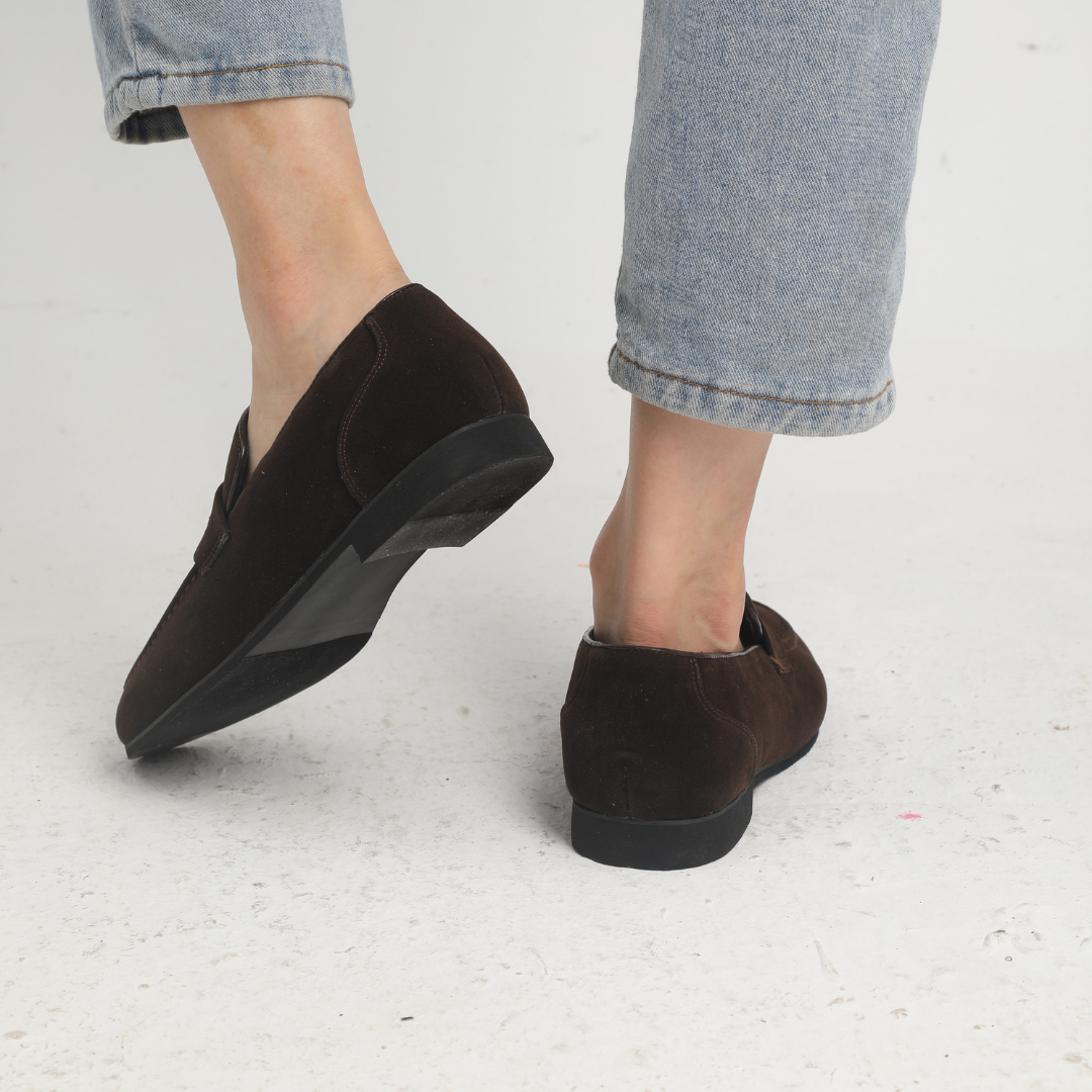 Noiret Paris™ | Mocassins à brides en daim