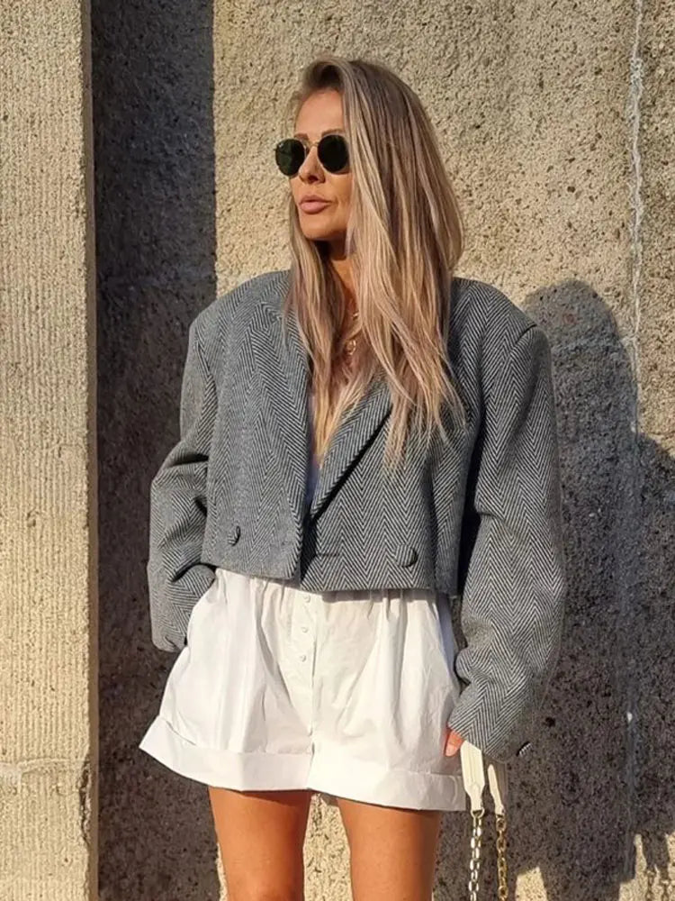 Noiret Paris™ | Veste Courte à Col V