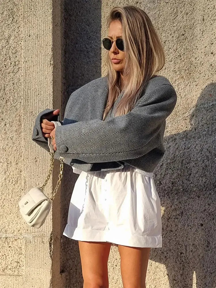 Noiret Paris™ | Veste Courte à Col V