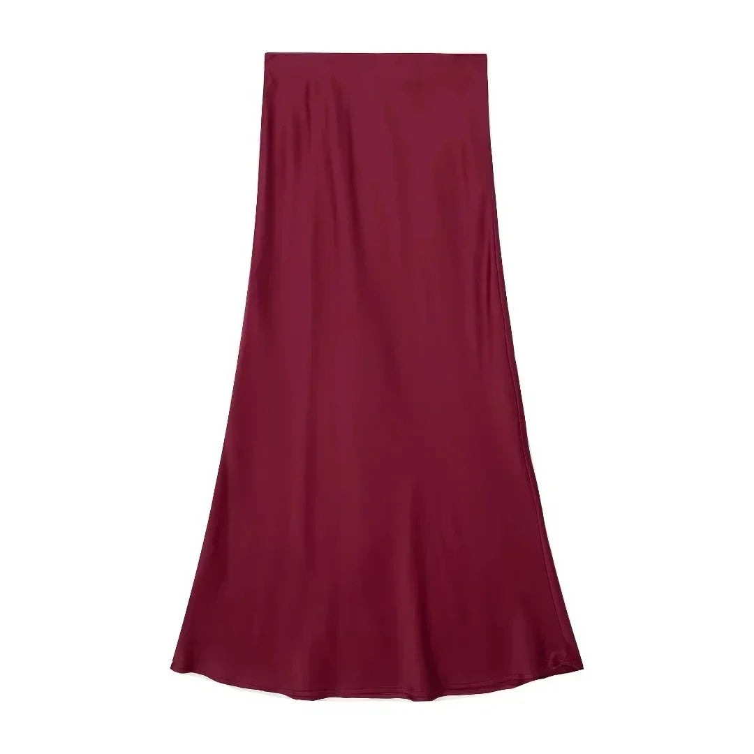 Noiret Paris™ | La Jupe Maxi Satin
