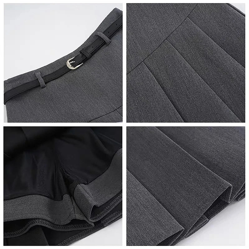 Noiret Paris™ | La Jupe-Short Plissée Chic