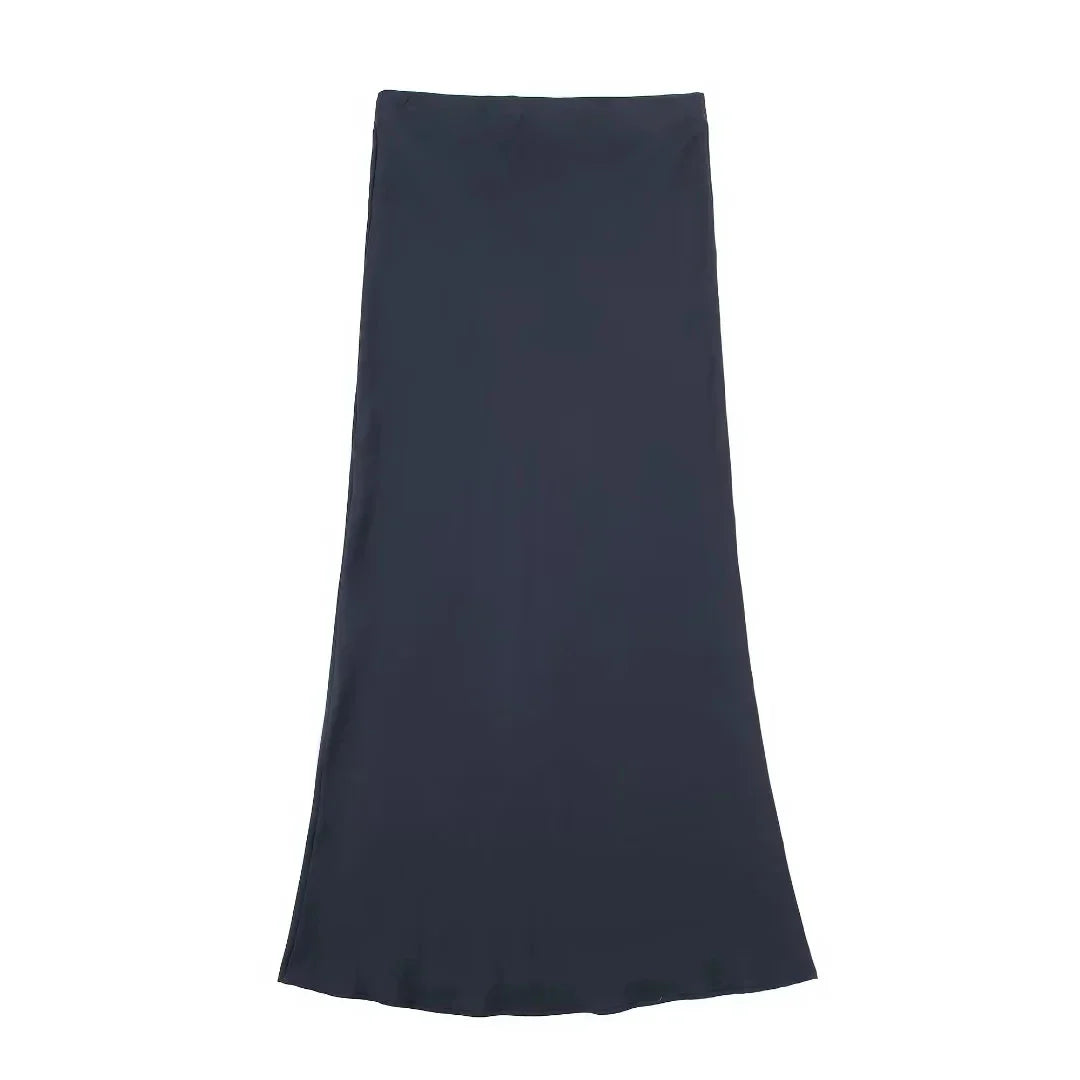 Noiret Paris™ | La Jupe Maxi Satin