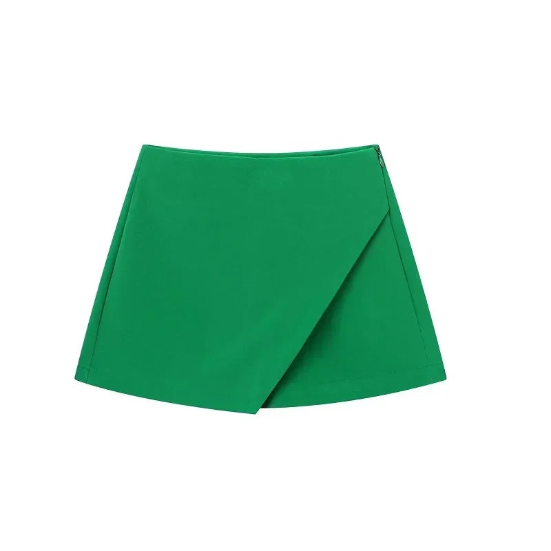 Noiret Paris™ | La Jupe-Short Asymétrique