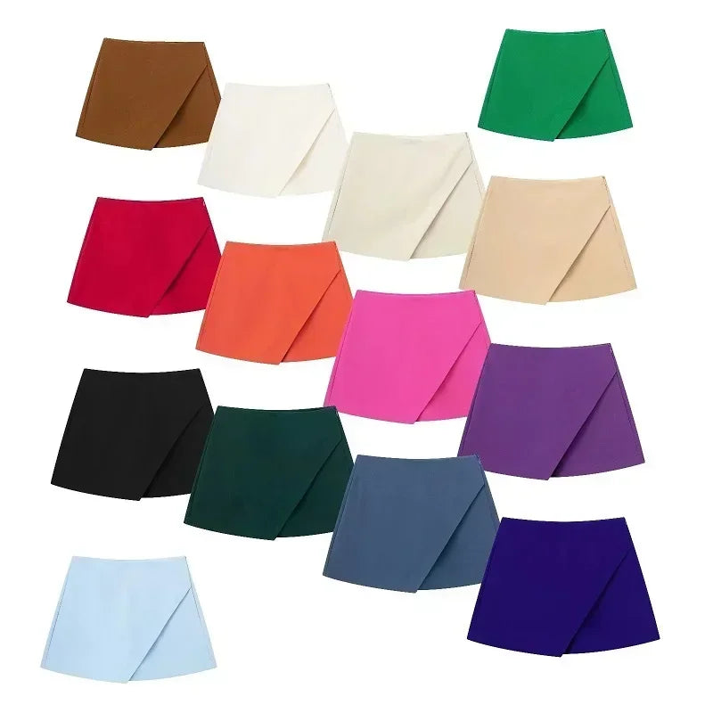 Noiret Paris™ | La Jupe-Short Asymétrique