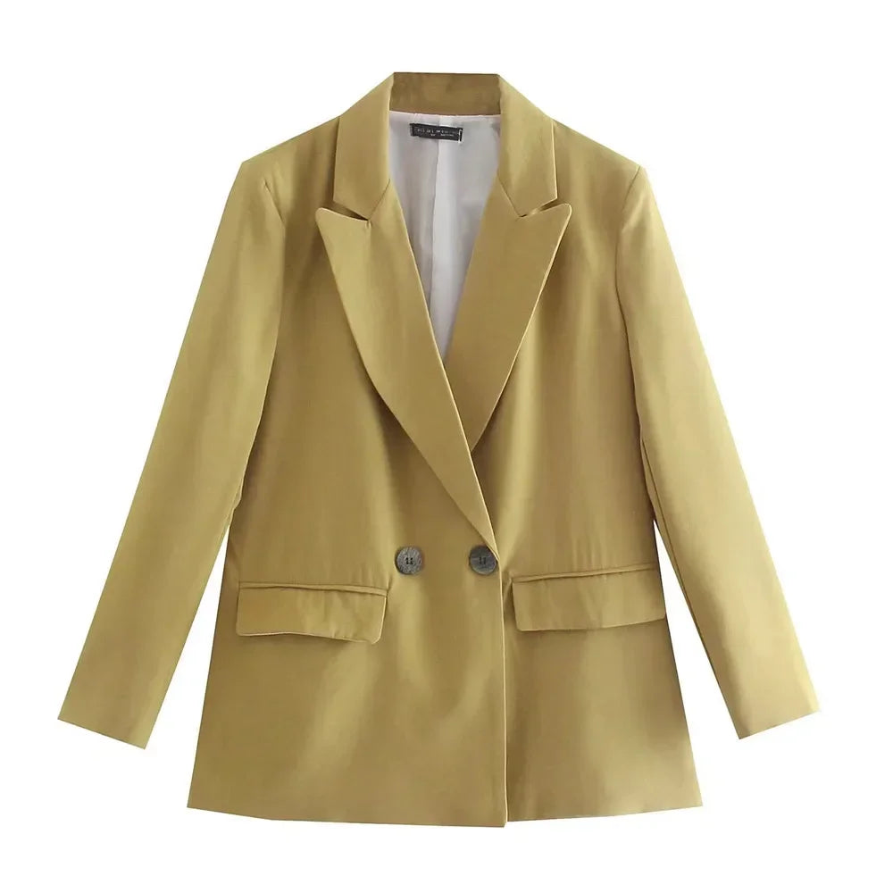 Noiret Paris™ | Veste de Bureau Croisée à Double Boutonnage
