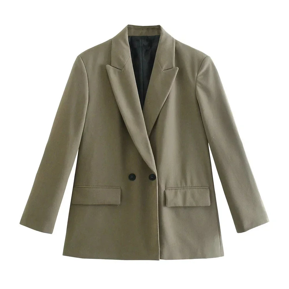 Noiret Paris™ | Veste de Bureau Croisée à Double Boutonnage
