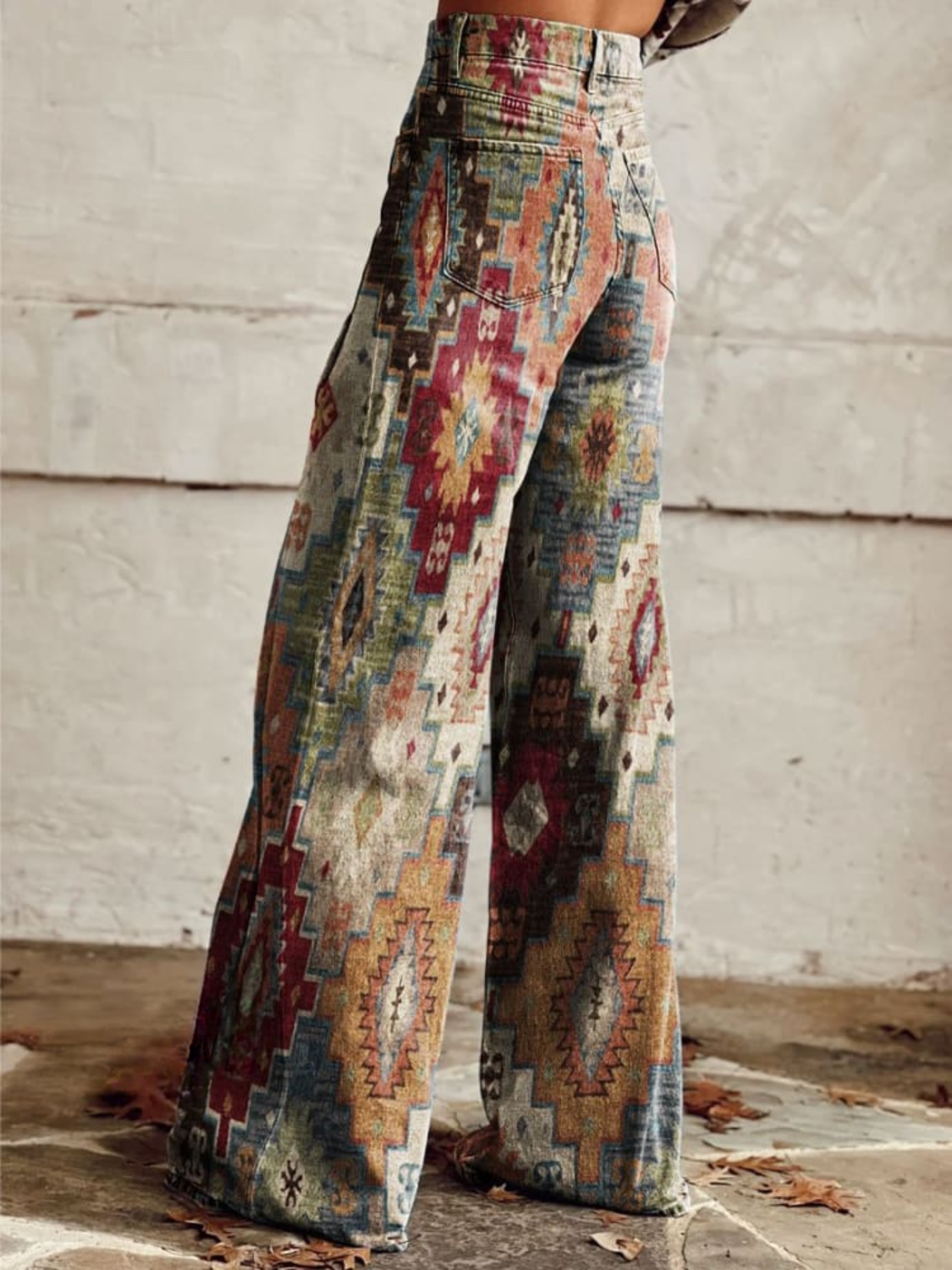 Léa - Pantalons Chevron Rétro
