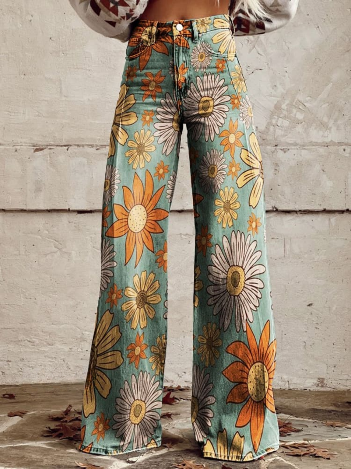 Cirilla - Pantalon Palazzo Fleuri d'Été