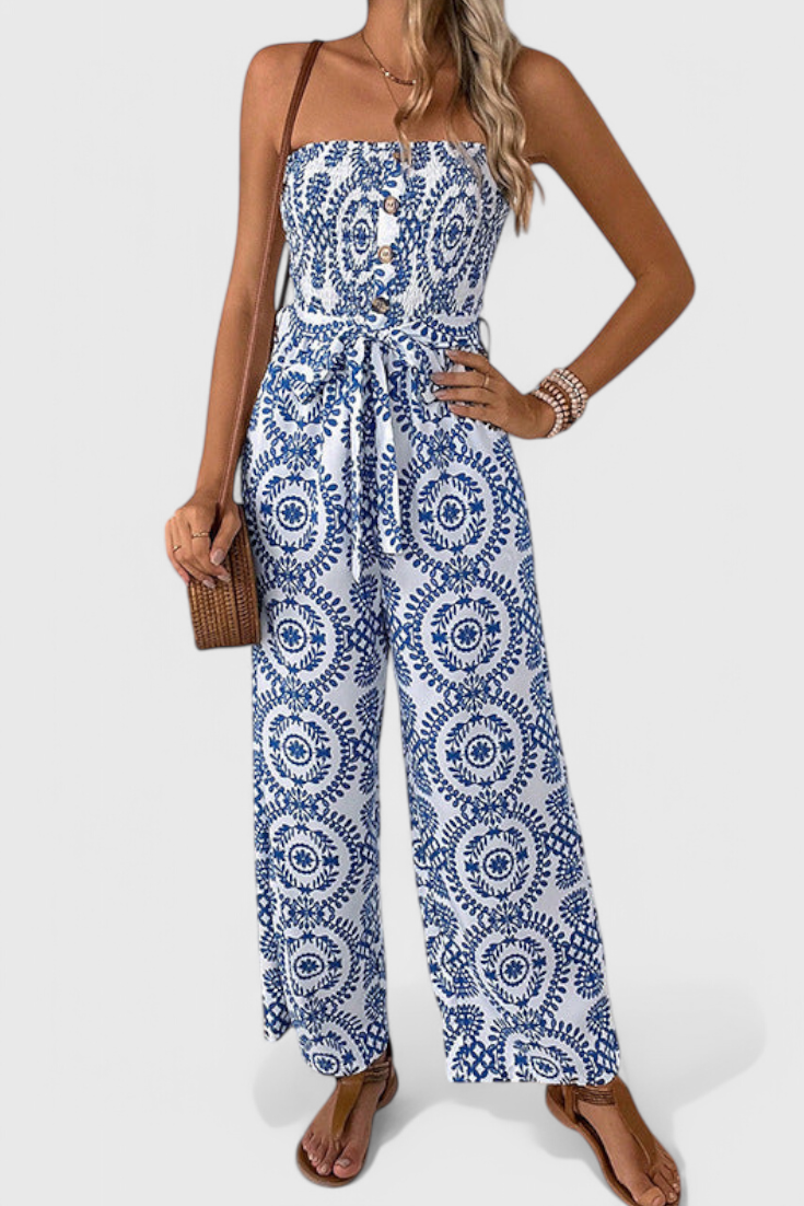 Lemoine™ | Charline Robe sans manches à motif imprimé