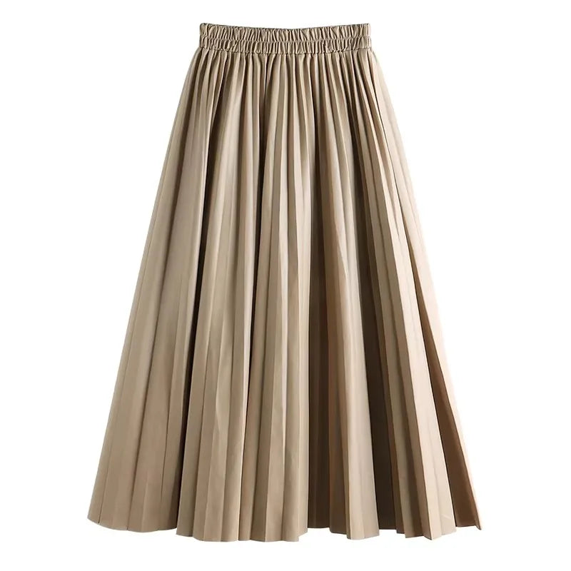 Noiret Paris™ | La Jupe Midi Plissée Luxe