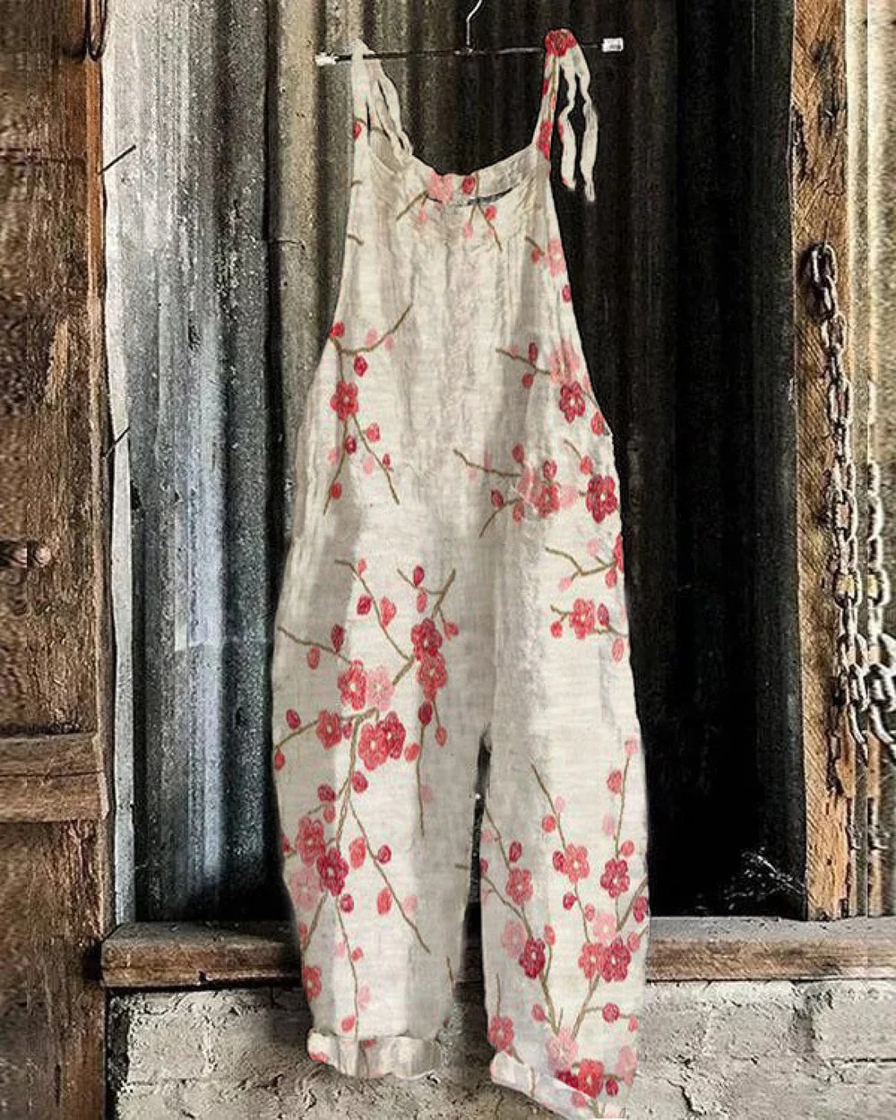 Jumpsuit Floral Vintage - Style Élégant pour Femmes avec Confort et Polyvalence
