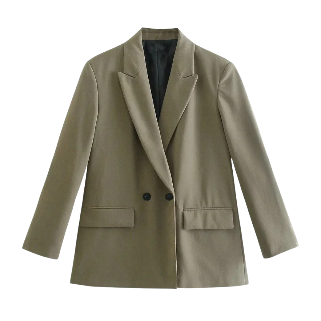 Noiret Paris™ | Veste de Bureau Croisée à Double Boutonnage